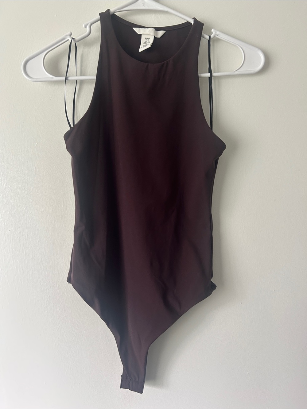H&M Dark Brown Sleeveless One-Piece Bodysuit
